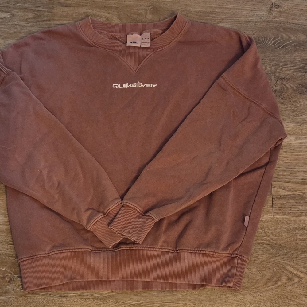 Quiksilver Woman's Rust Crewneck Sweatshirr